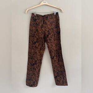 Vintage Snakeskin Pull-on Ankle Pant